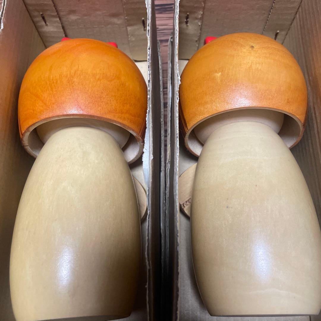 創作こけし（箱あり）　宮下はじめ　おとめ菊　4体セット　すべて札付