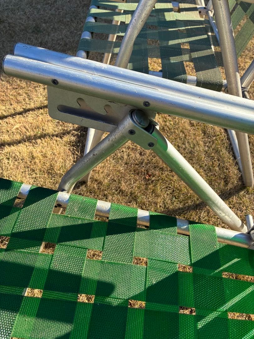 ビンテージ　アウトドアチェアー　ガーデンチェアー　2脚セット