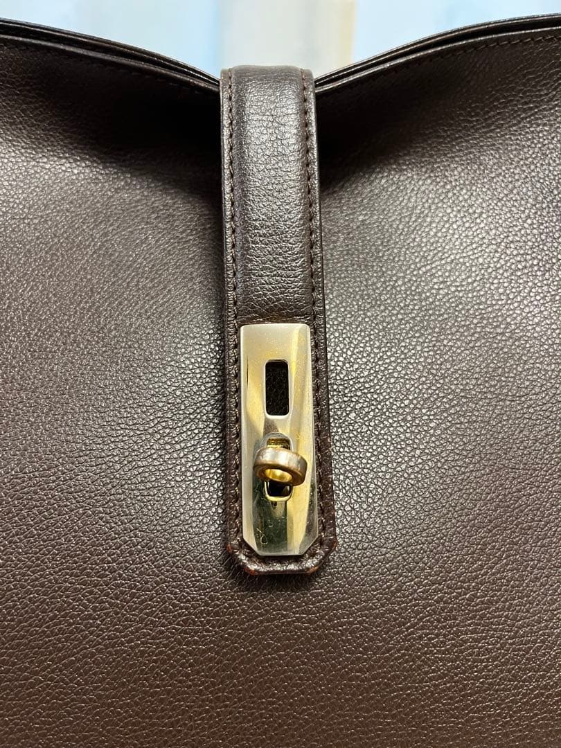 濱野皮革工藝　グレースディライトトート　ダークブラウンxゴールド金具　早苗バッグ