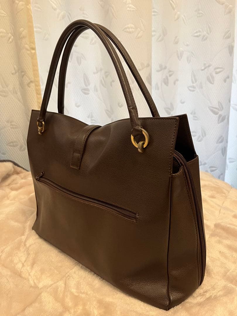 濱野皮革工藝　グレースディライトトート　ダークブラウンxゴールド金具　早苗バッグ