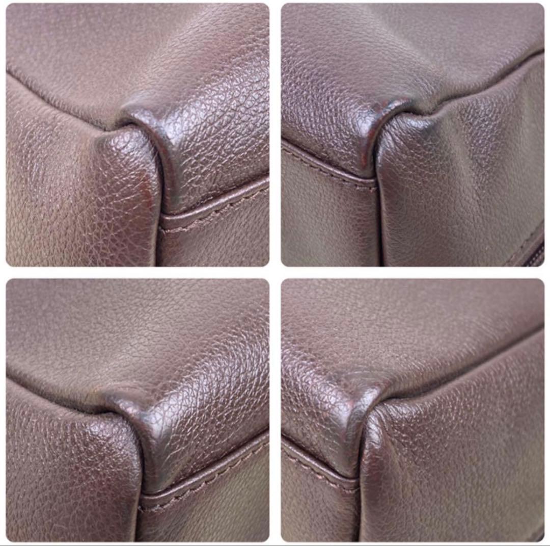 濱野皮革工藝　グレースディライトトート　ダークブラウンxゴールド金具　早苗バッグ