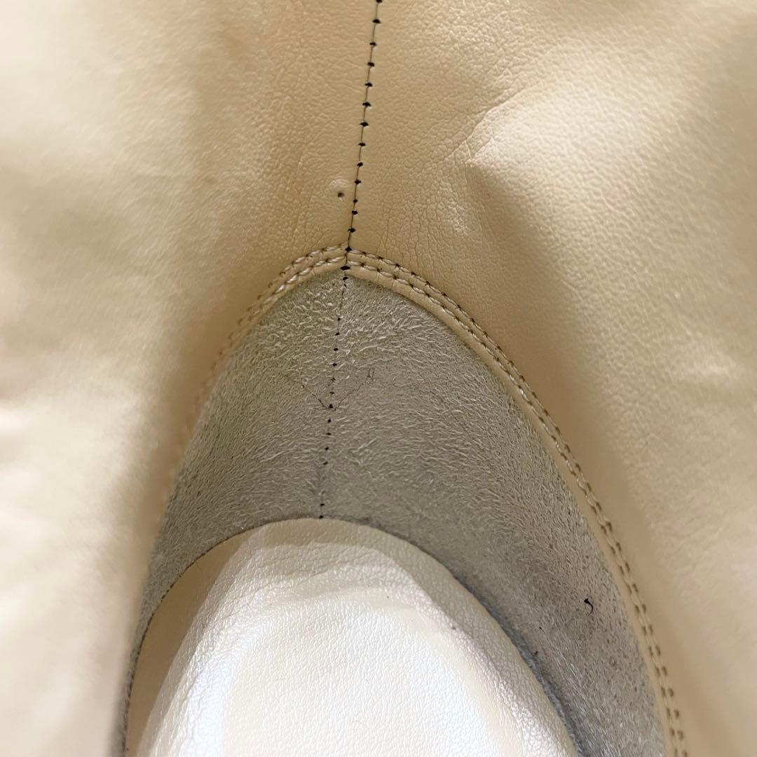 【美品】DIANA ダイアナ ロングブーツ サイドジップ レザー 黒 22.5