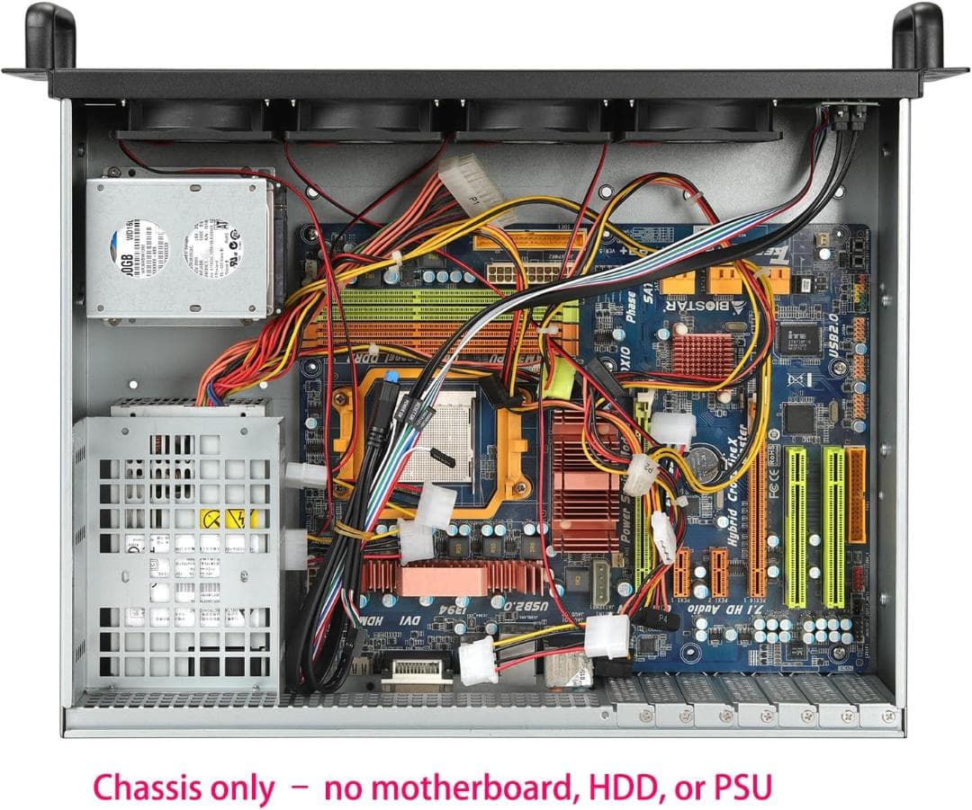 新品 IPCHASSIS 2U ATX ラックマウントシャーシFlex PSU