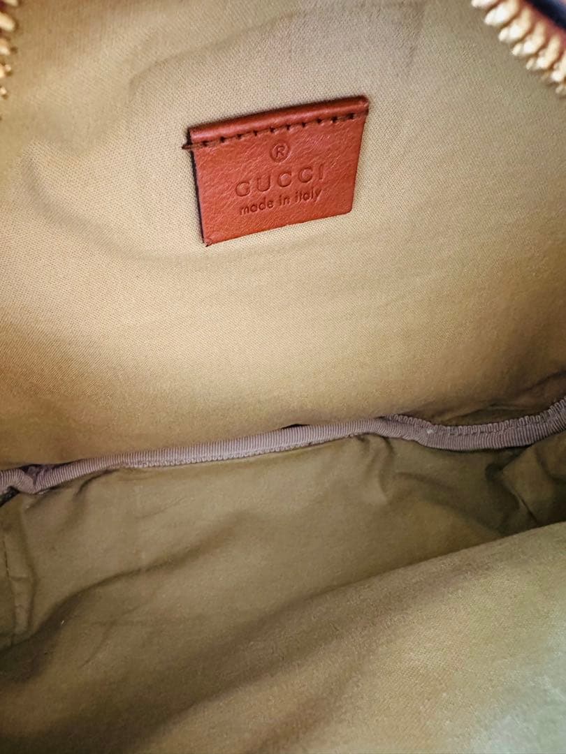 GUCCI ボディバッグ ベージュ/グリーン/レッド