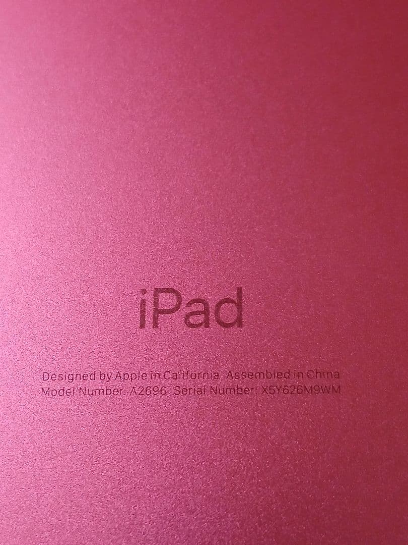 美品 iPad 第10世代 バッテリー96%