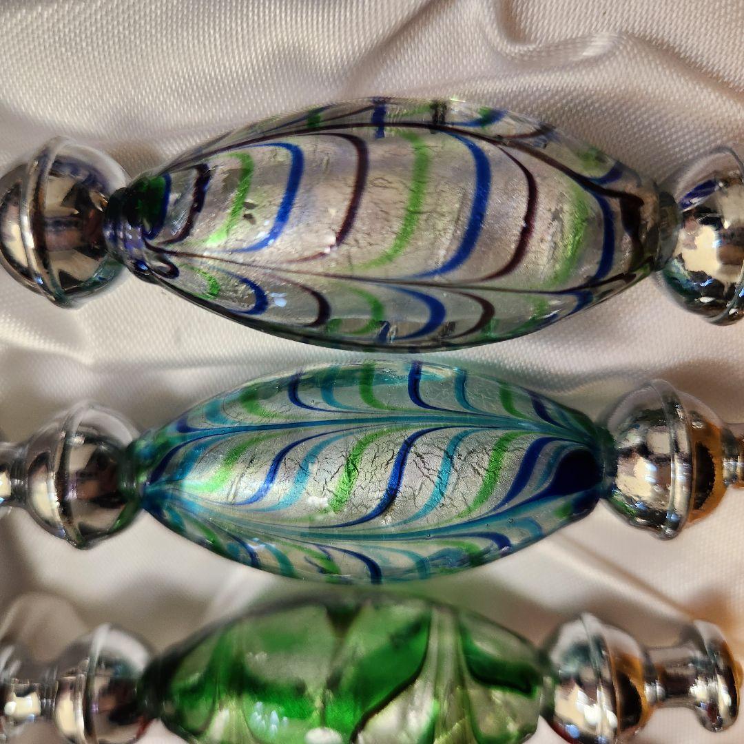 １１本セット　新品　クリスマス　キラキラ　ぷっくり イタリアベネチアンガラス調