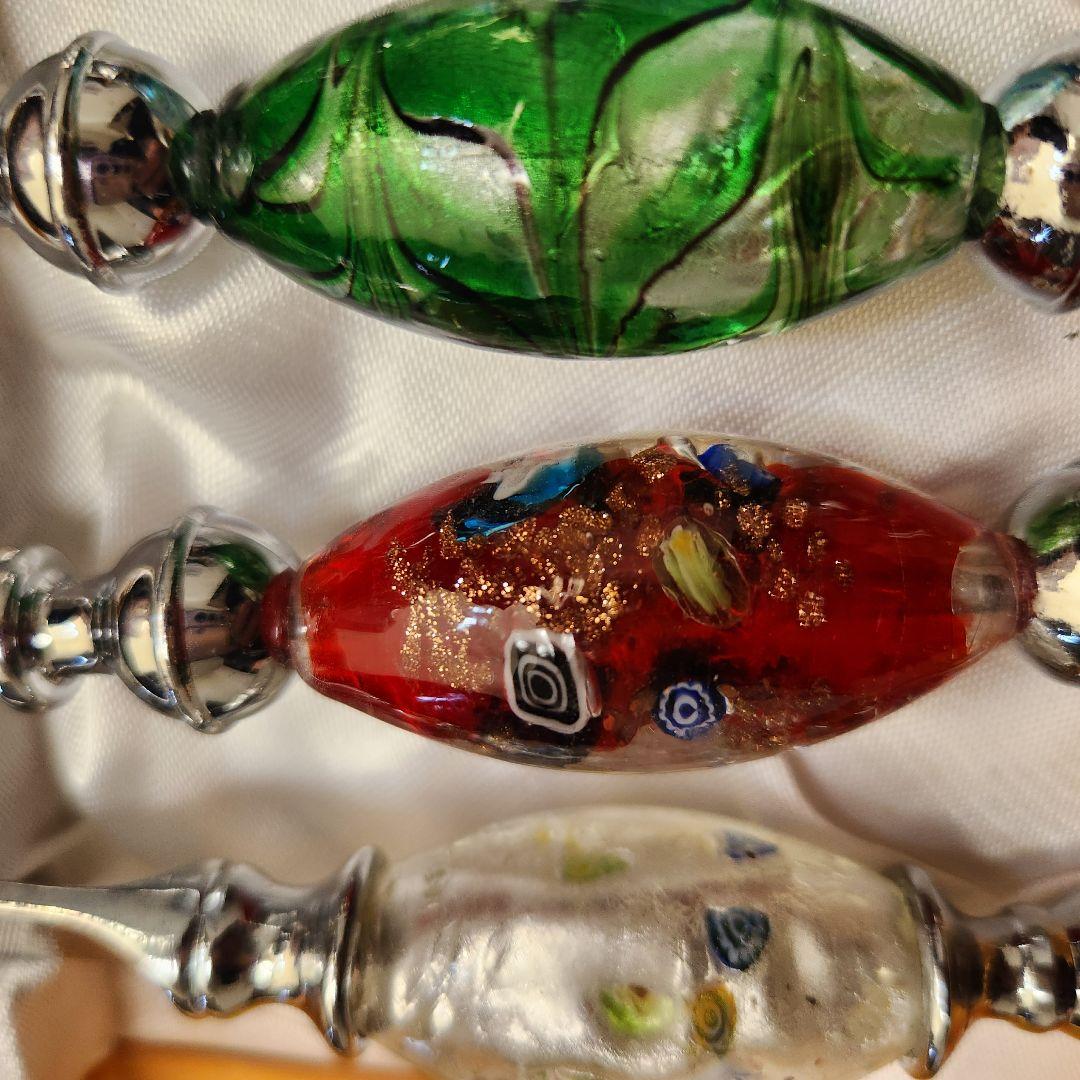 １１本セット　新品　クリスマス　キラキラ　ぷっくり イタリアベネチアンガラス調