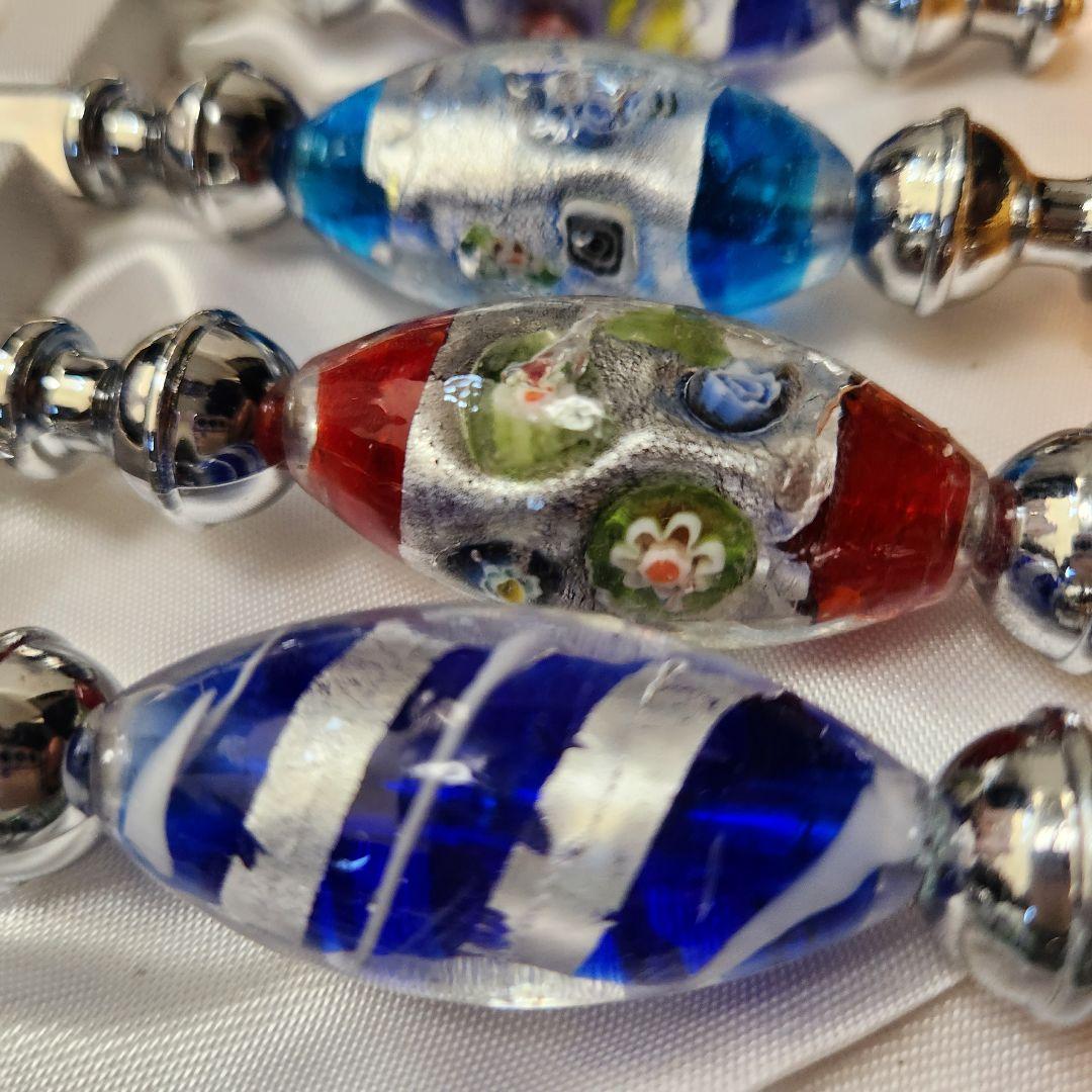 １１本セット　新品　クリスマス　キラキラ　ぷっくり イタリアベネチアンガラス調