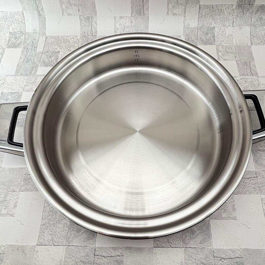 レインボークッカー プレミアム 浅鍋 26cm 未使用 箱あり　両手鍋