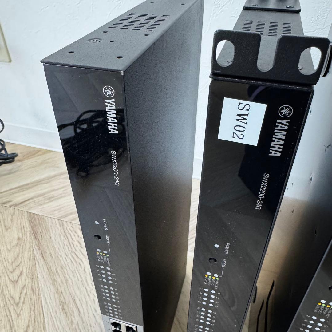 【4台セット】YAMAHA SWX2200-24G 24ポートスイッチングハブ