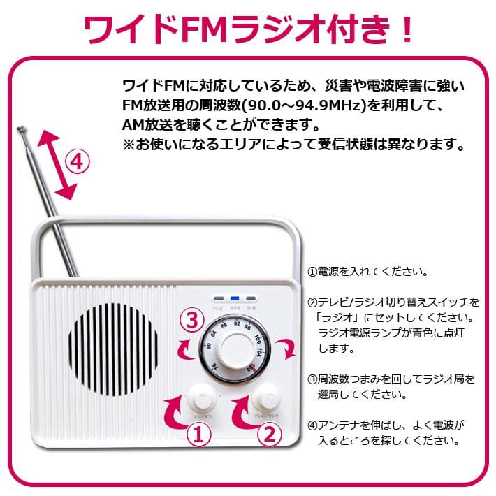 新品 未使用 ワイヤレスTVスピーカー 耳元スピーカー テレビ ホワイトブラック