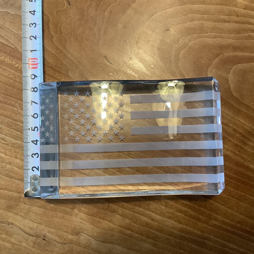 バカラ　星条旗の置物