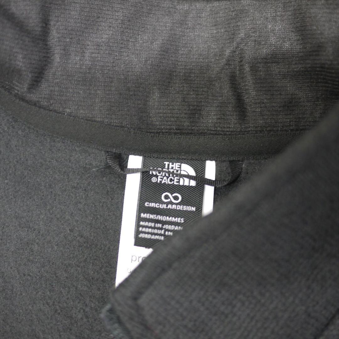 US限定 新品 ノースフェイス フルジップ ベスト M 肉厚 ニット 裏フリース