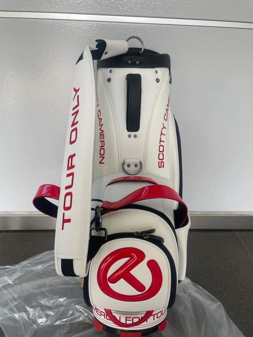 スコッティキャメロン★白色/赤★CTツアー用Staff ゴルフバッグ★新品未使用