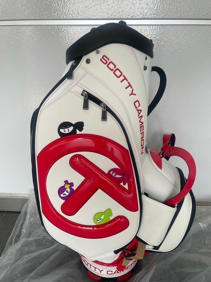 スコッティキャメロン★白色/赤★CTツアー用Staff ゴルフバッグ★新品未使用