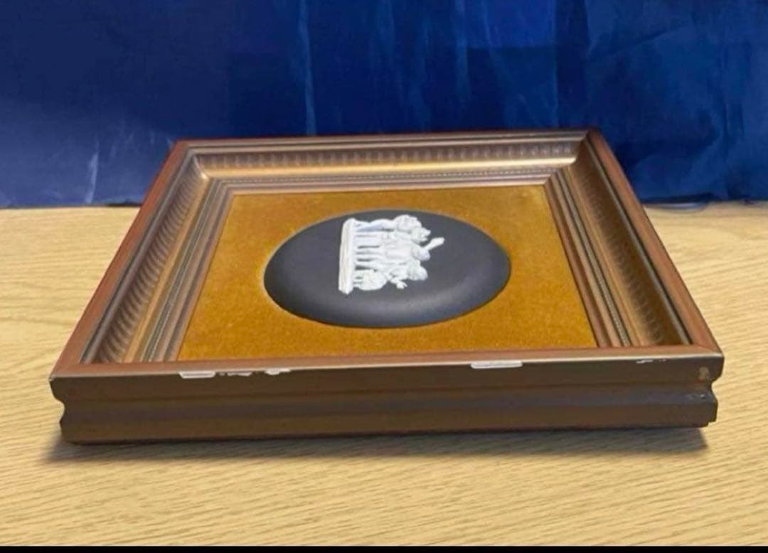 セール‼️イギリス　ヴィンテージ ウェッジウッド　ジャスパー　額装。現状