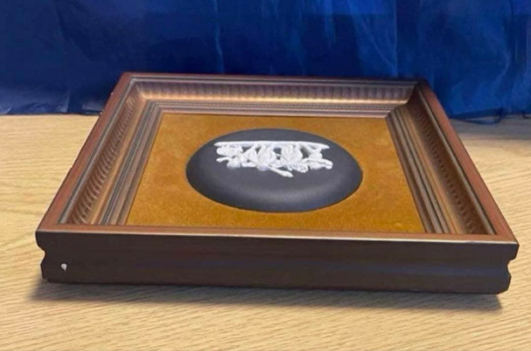 セール‼️イギリス　ヴィンテージ ウェッジウッド　ジャスパー　額装。現状