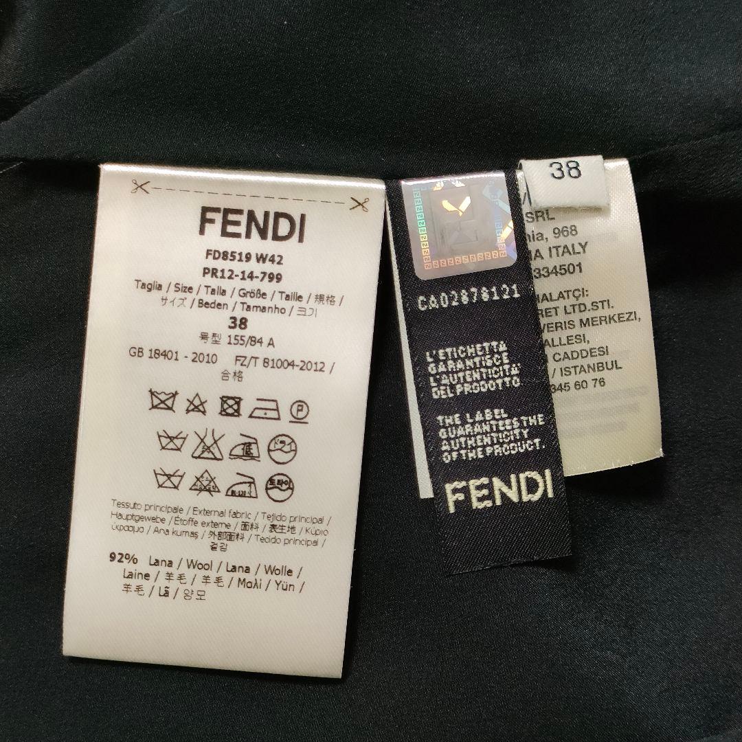 FENDI　ワンピース　ノースリーブ　ホワイト　38