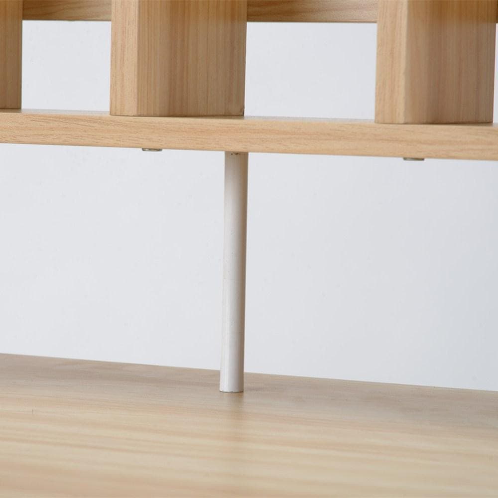 【ナチュラル】パソコンデスク 引き出し付き　収納台　ミシン台 学習机 勉強机