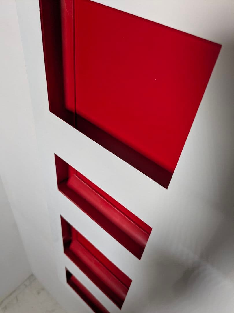 OLD IKEA JAGGA スチール ウォールラック 時計付き スペースエイジ