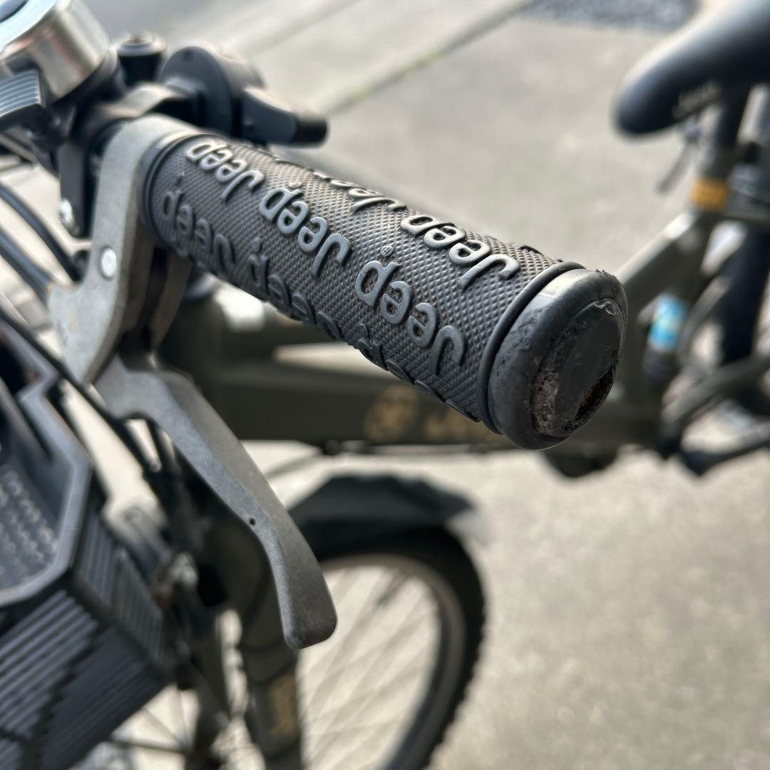 Jeep 子供用自転車 7段変速 オリーブグリーン 『直接取引き限定半田市』