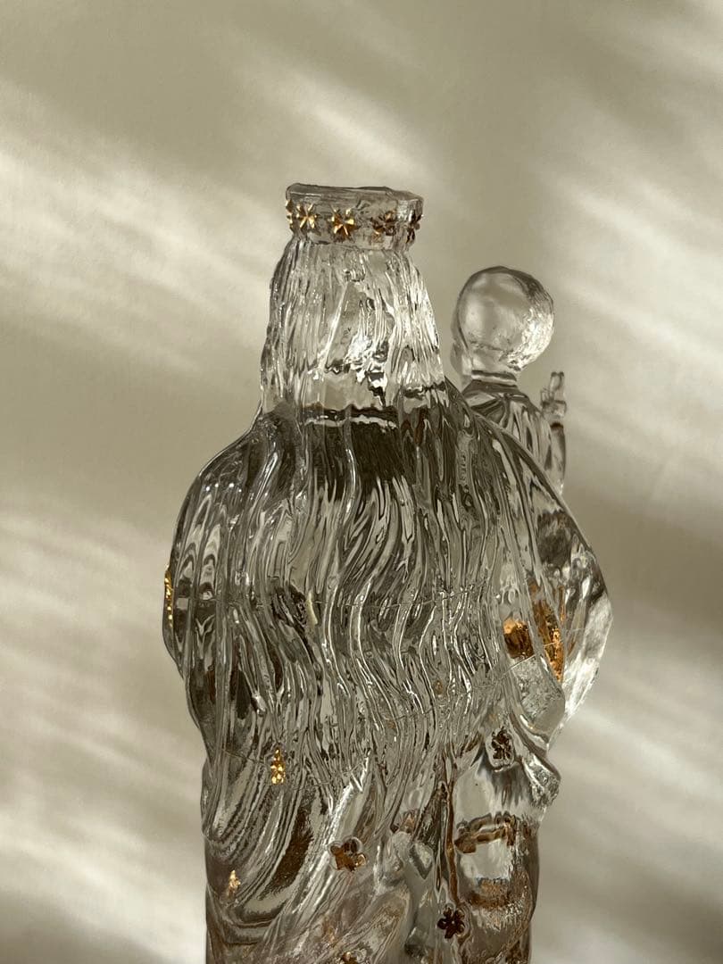 ガラス 聖母子像 マリア像