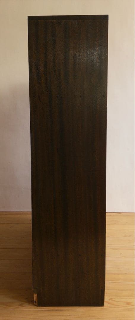 ガラス棚　木製　収納棚　古道具　古家具　ビンテージ　アンティーク　レトロ