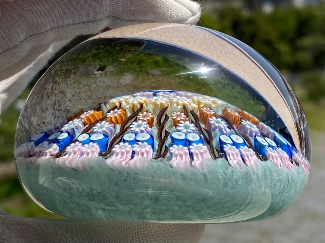 ☘️パースシャー☘️ ガラスペーパーウェイト　文鎮　スコットランド製　直径7.6㎝❣️