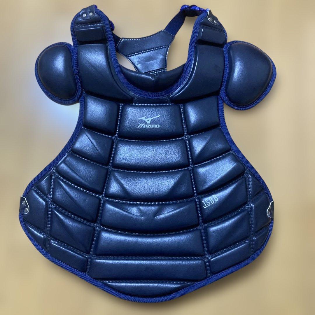 Mizuno キャッチャー用プロテクター JSB ネイビー　軟式用　Lサイズ