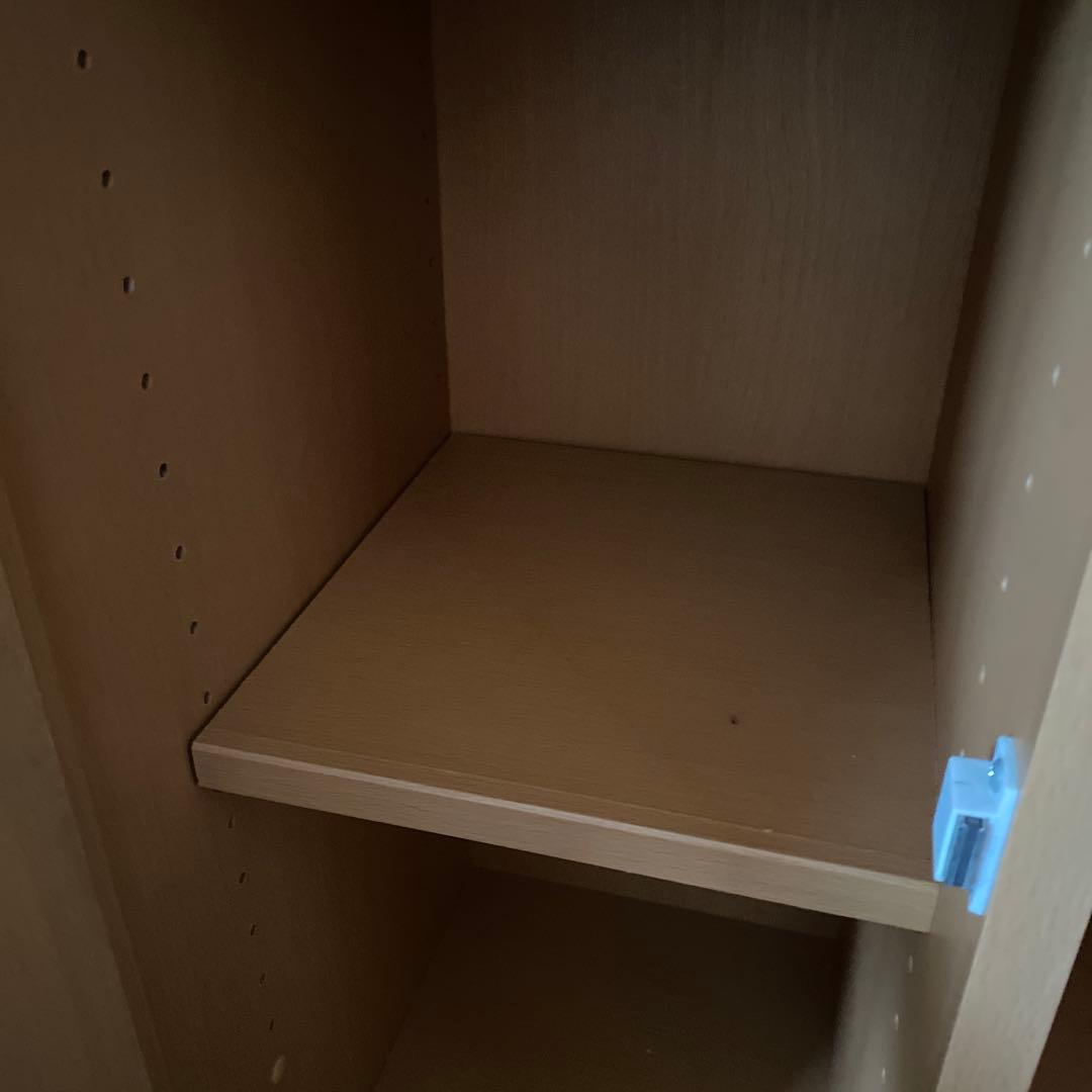 木製ガラス扉本棚 高さ約180cm