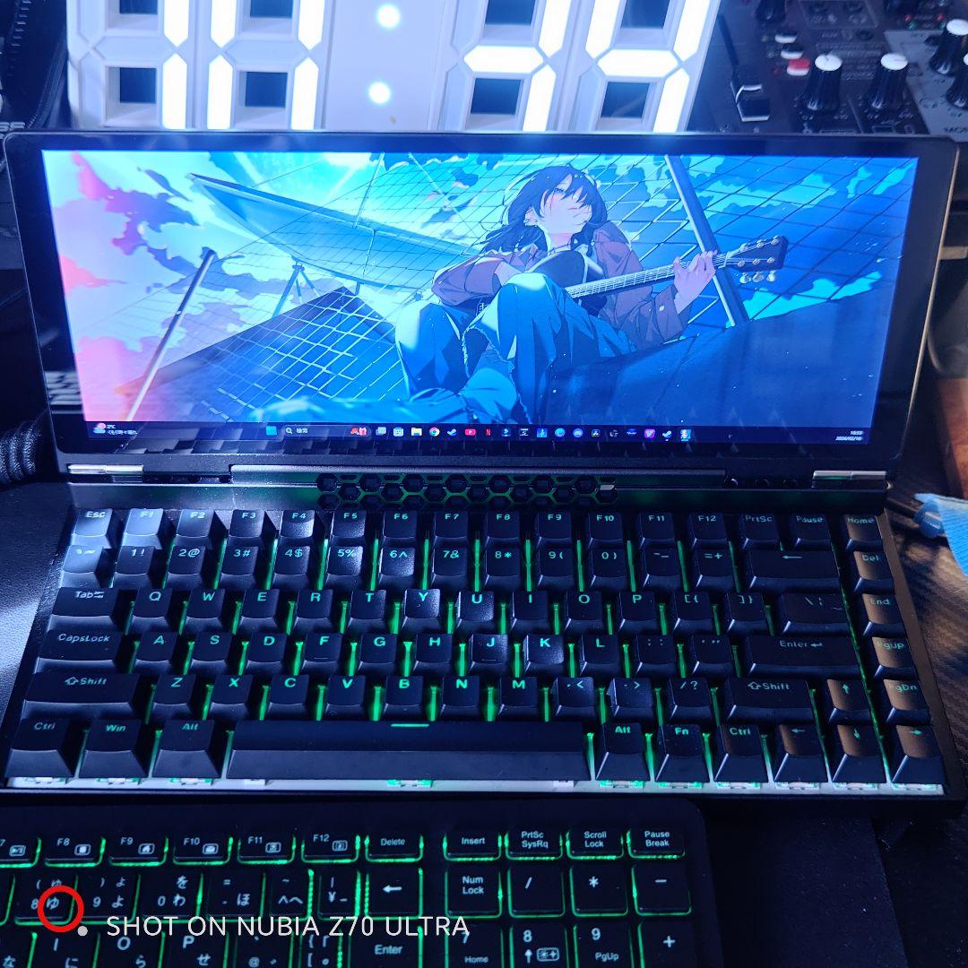 THANKO 10インチモニター搭載メカニカルキーボード KWSD25CBK