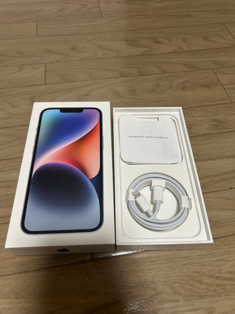 Apple iPhone 14 本体 ブルー256gb 美品 SIMフリー86%