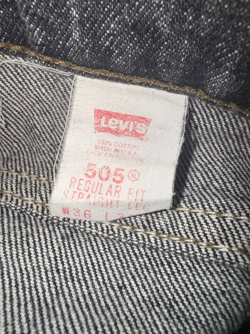 90年製 Levi's 505 ブラック W36 L30 USA