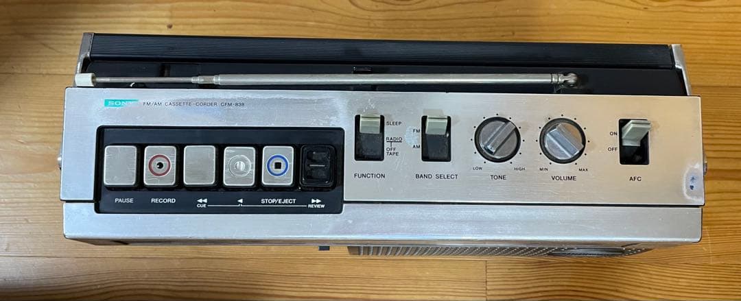 希少　昭和レトロ　SONY CFM-838 ラジオ・ラジカセ