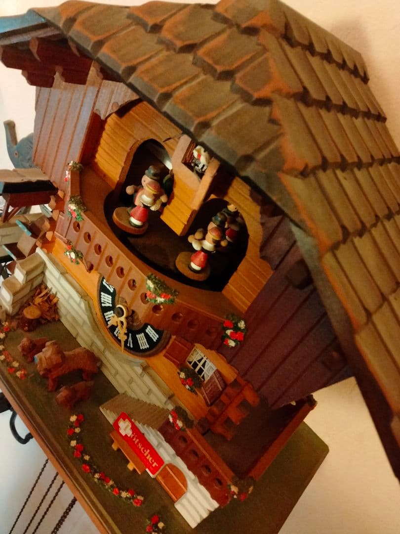 スイス製❥木製手作りククー時計 ❥直接手渡し限定