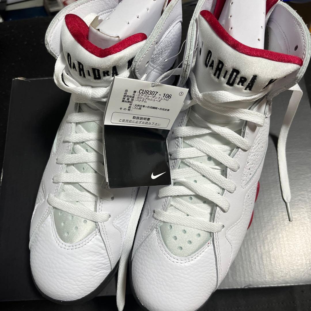 Air Jordan 7 ホワイト/ブラック/ レトロ　カーディナル　2022
