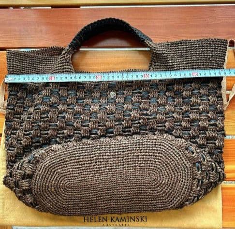 くにちゃん様HELEN KAMINSKI ブラウン かごバッグ 美品