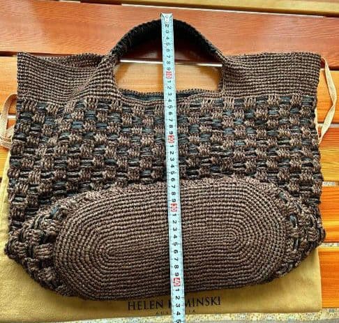 くにちゃん様HELEN KAMINSKI ブラウン かごバッグ 美品