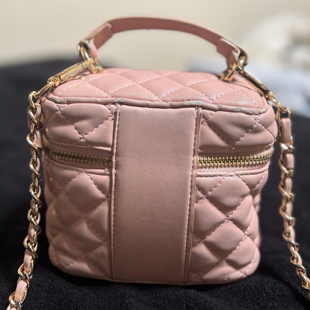 darich キルティングスクエアミニバッグ　ピンク