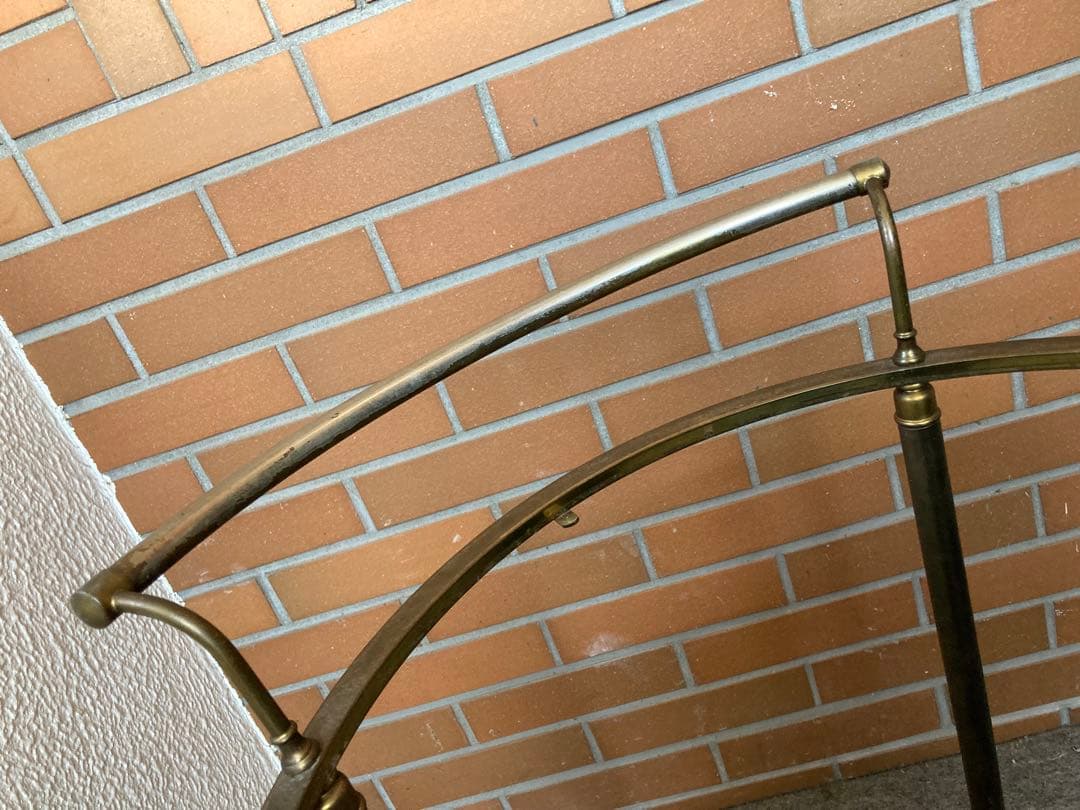 キッチンワゴン　ガーデニング雑貨アンティーク　フラワースタンド　ジャンクガーデン