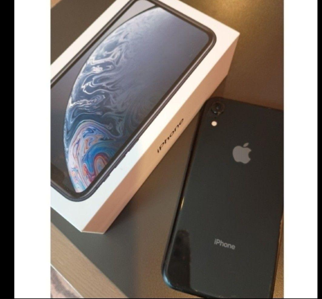 美品 iPhoneXR 64GB （箱、説明書、SIMピン付）バッテリー低