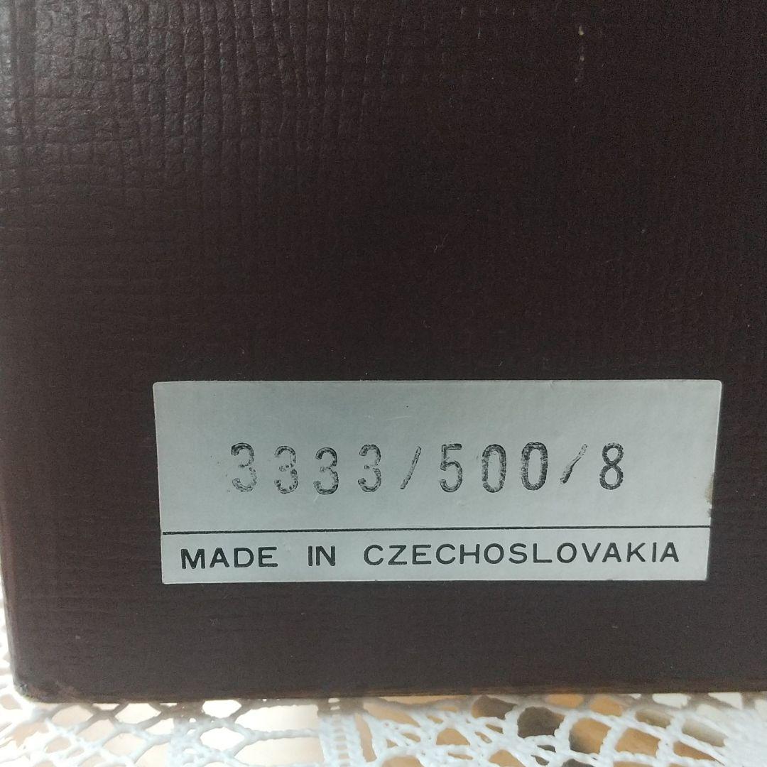 ❰希少旧チェコソロバキア❱未使用ボヘミアクリスタル灰皿 ハンドカット 箱付き