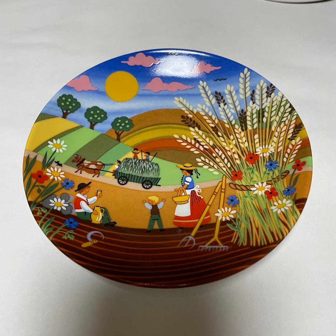 〓美品〓絵皿 春夏秋冬 オーストリア 4枚セット 絵皿たて付き