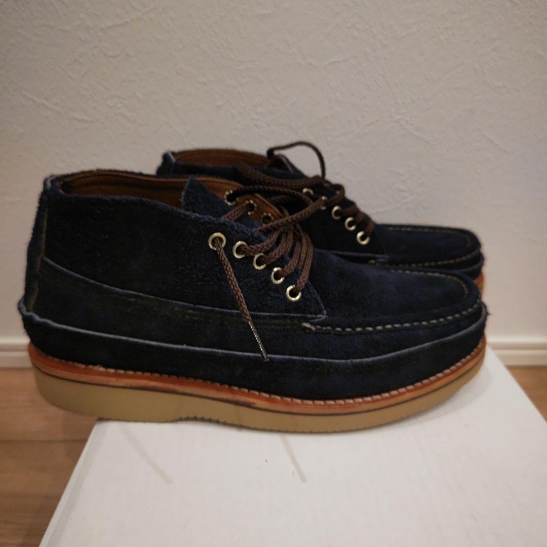 未使用品　ラッセルモカシン　トリプルヴァンプ　ネイビースエード