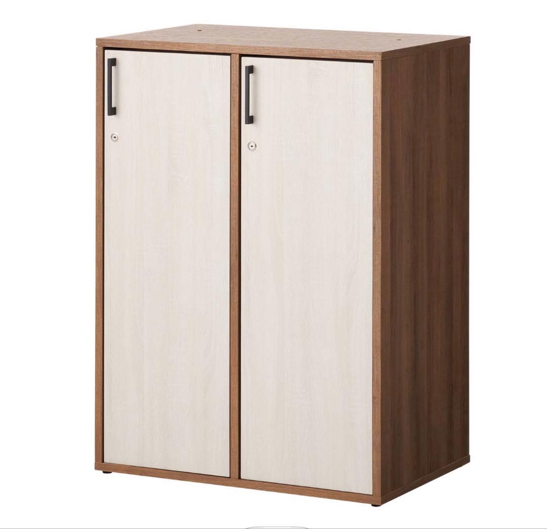 木製収納キャビネット　ロッカー　6扉