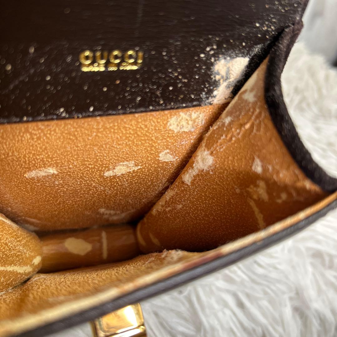 GUCCI ターンロック ウエストポーチ ウエストバッグ レザー スエード