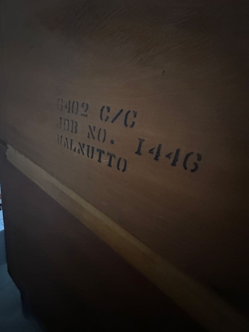 【最終値下】60s ビンテージ　ミッドセンチュリー ウォールナット材 6段タンス