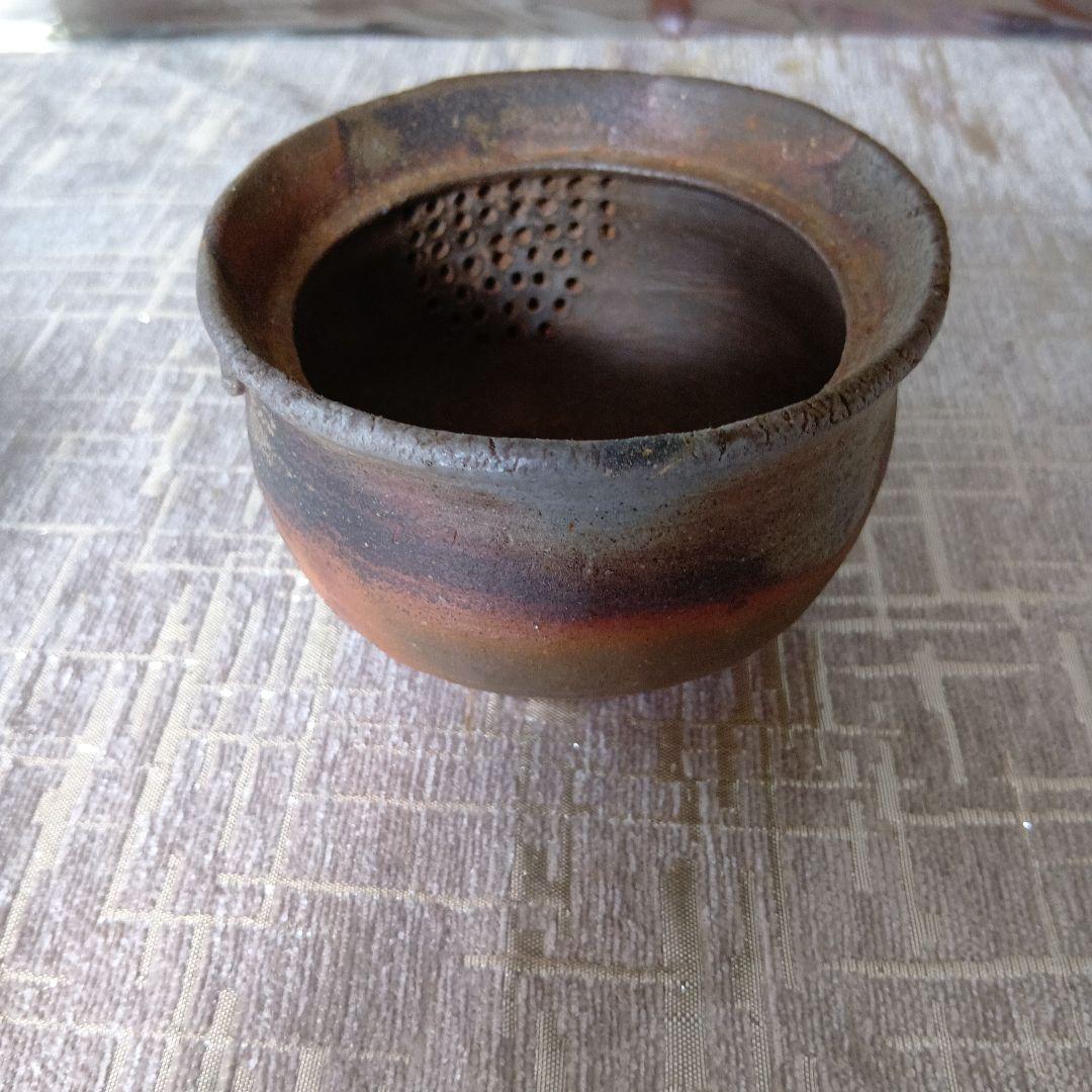 備前焼急須 宝瓶、お猪口