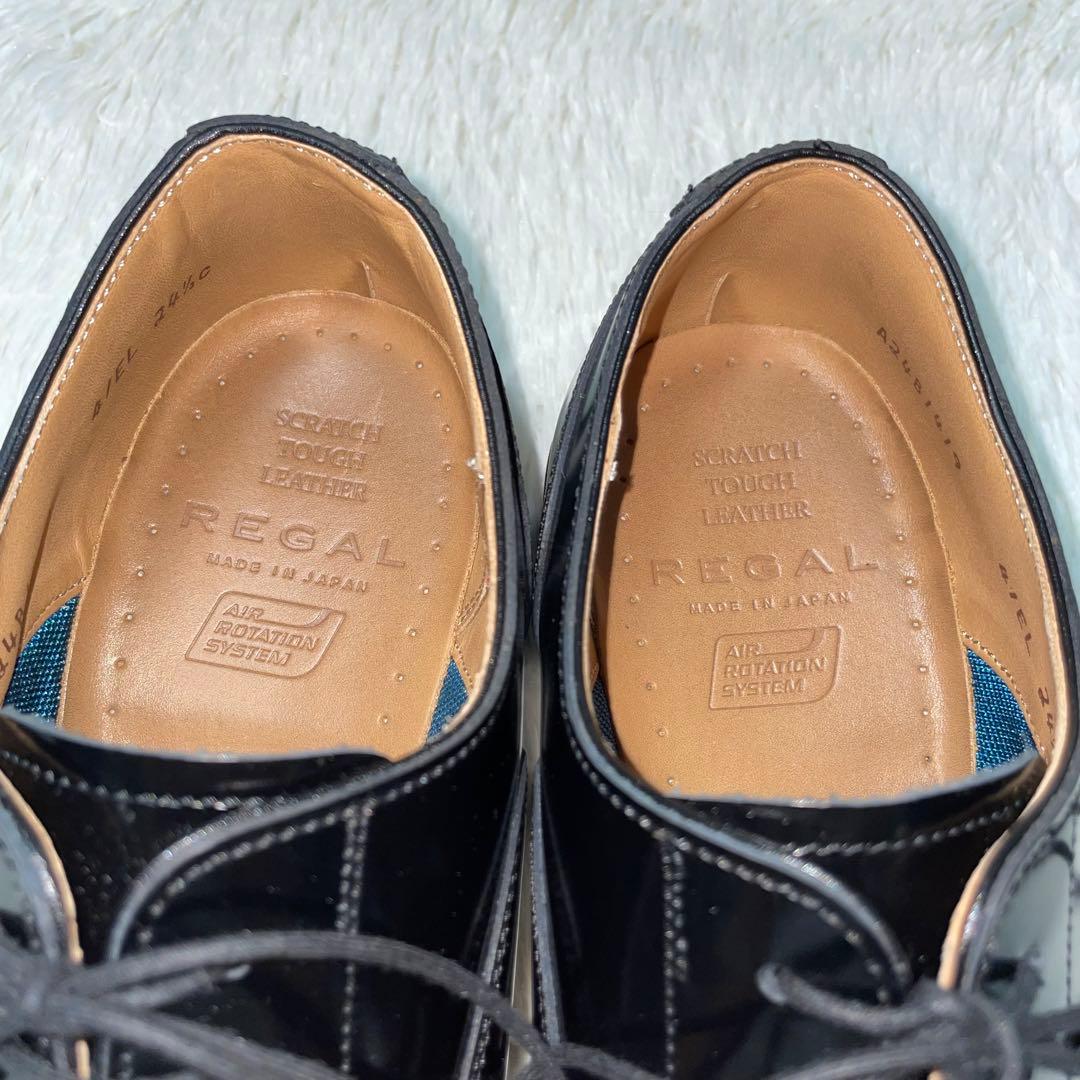 極美品✨リーガル　41EL ストレートチップ　冠婚葬祭対応　24.5cm 日本製