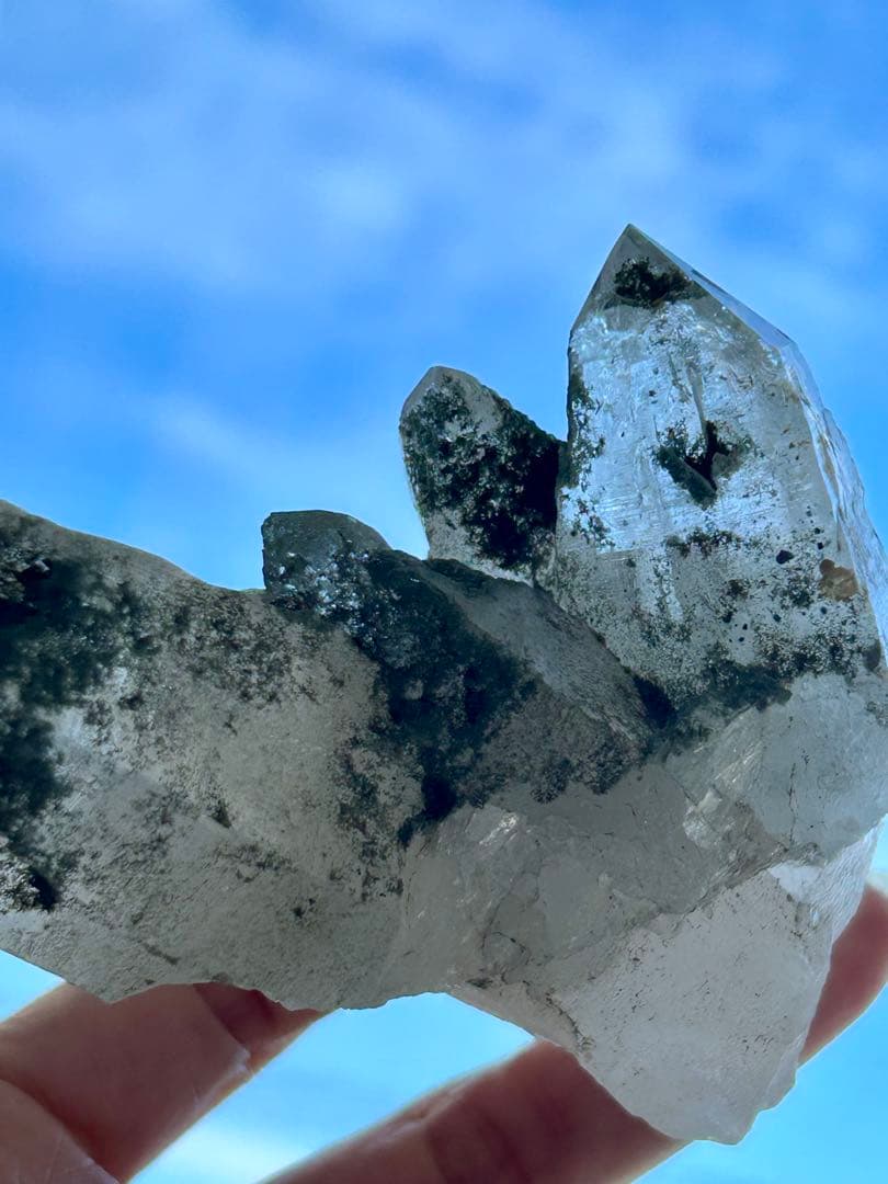 ガネッシュヒマール産 ヒマラヤンクォーツ クローライト